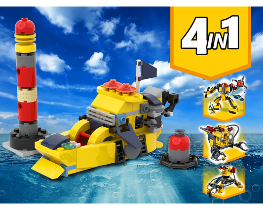 MOC - 31090 Boat Alternative Build - How to build it
