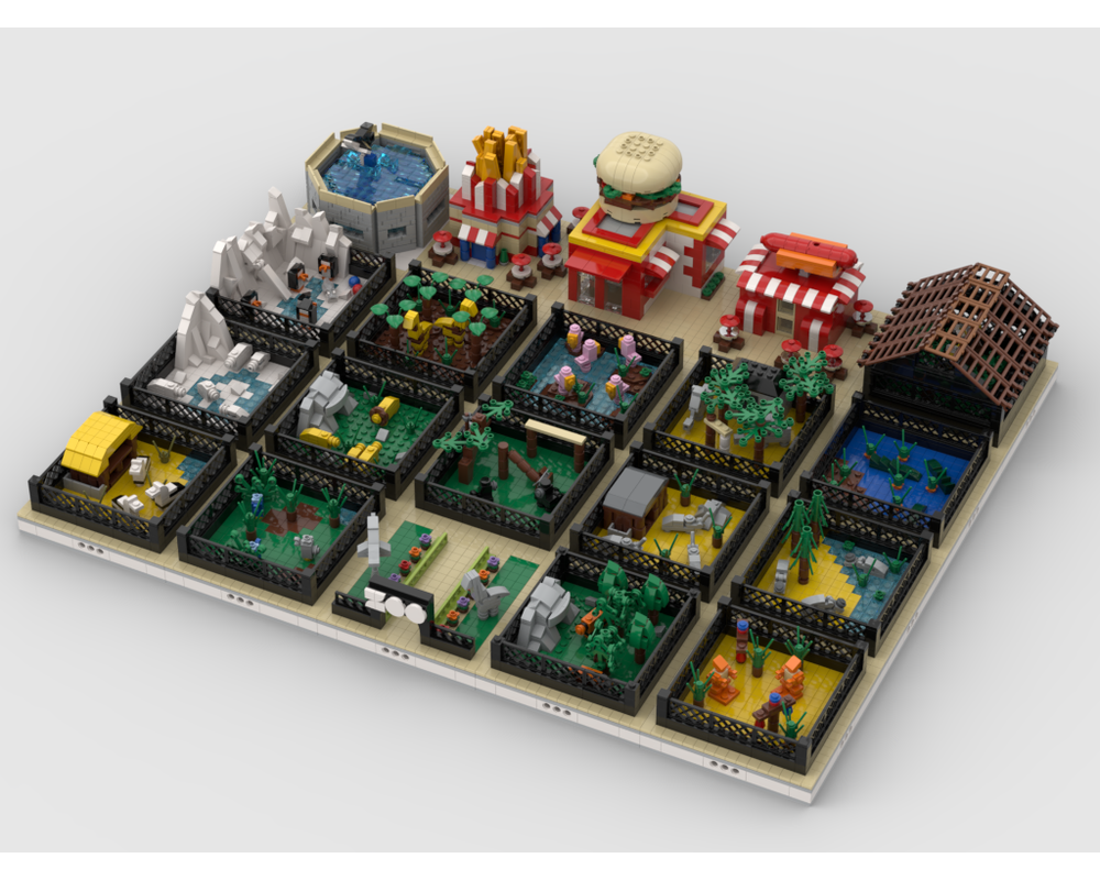 MOC - Modular ZOO | Build from 20 MOCs - How to build it