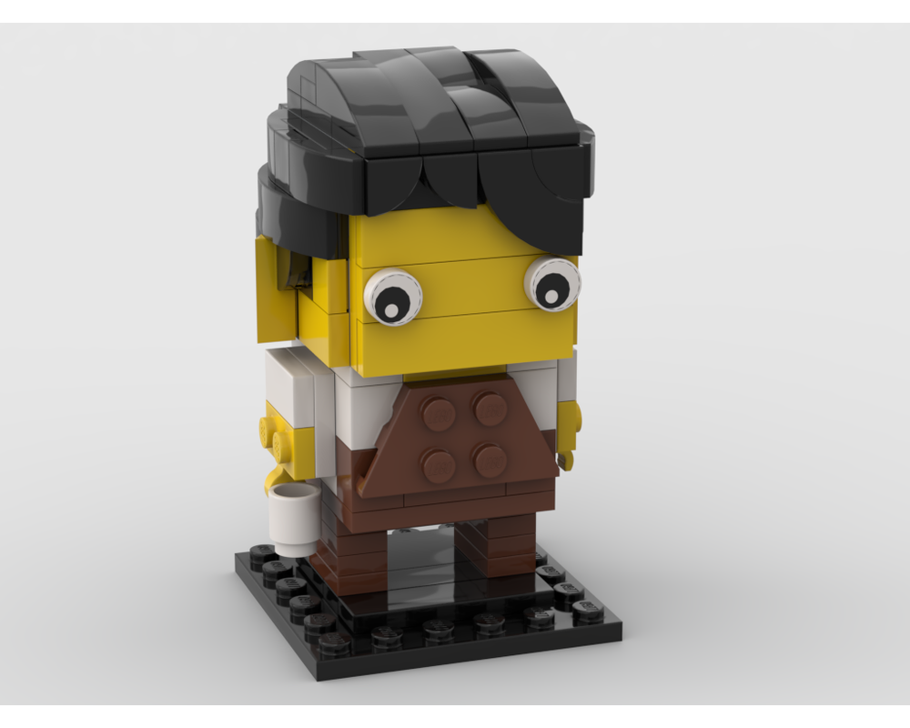 MOC - Barista BrickHeadz - How to build it