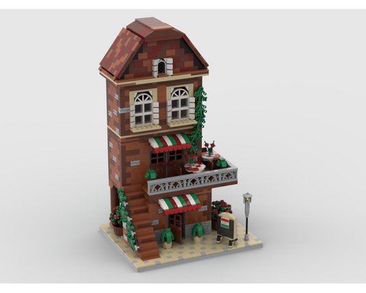 MOC - Italian Restaurant | Modular Building - How to build it