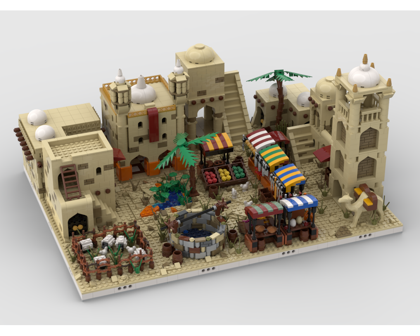 MOC - Desert Village | build from 12 different mocs - How to build it