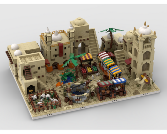 MOC - Desert Village | build from 12 different mocs - How to build it