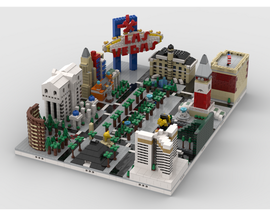 MOC - Modular City Las Vegas | Build from 11 MOCs - How to build it