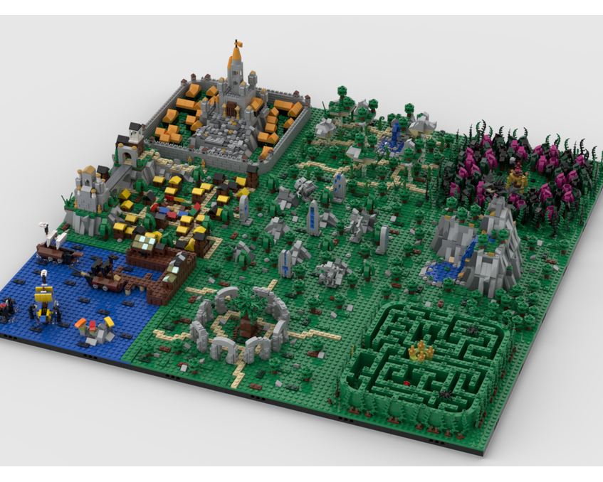 MOC - Fantasy World | Build from 9 MOCs - How to build it