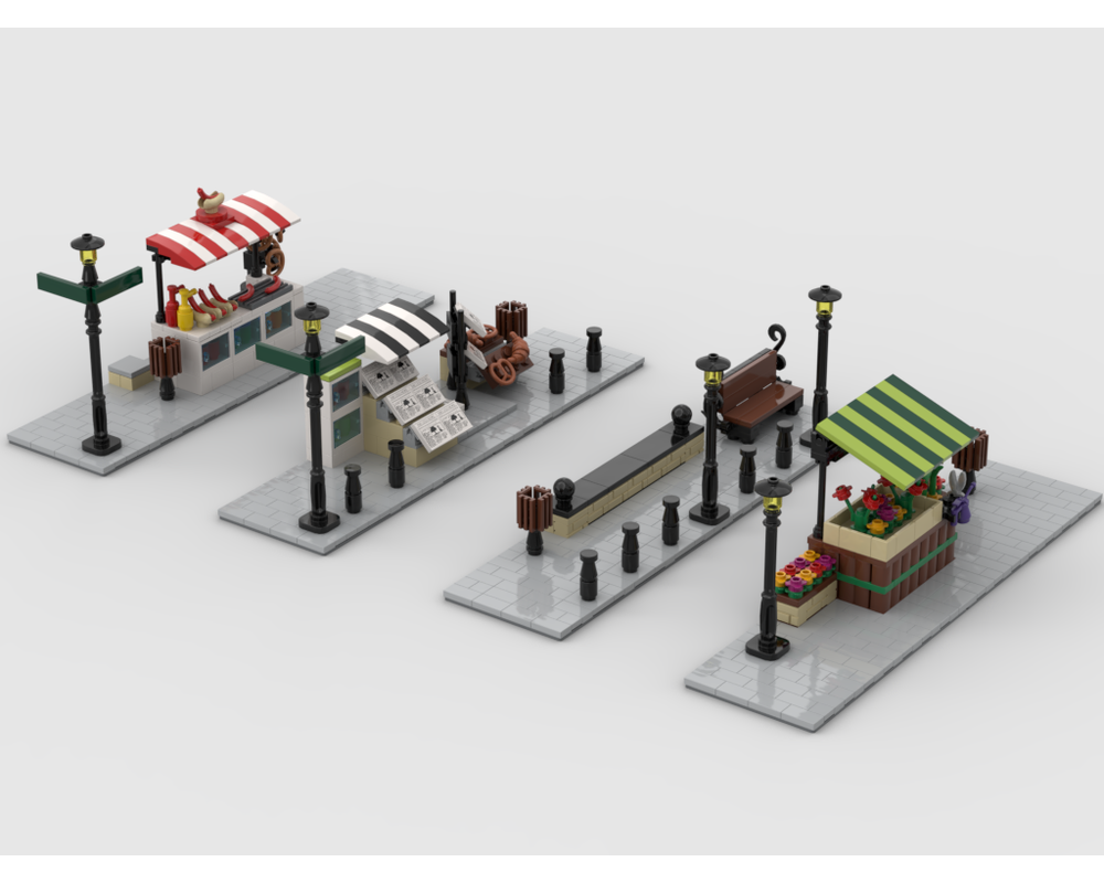 MOC - Modular Corner Pack #2 - Turn every modular model into a corner - How to build it