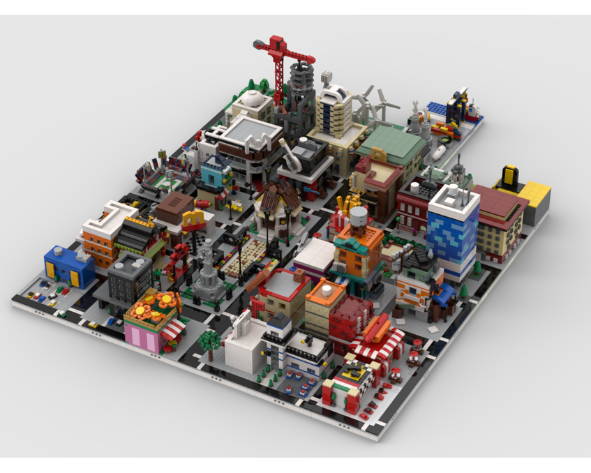 MOC - Modular City | build from 41 different mocs - How to build it