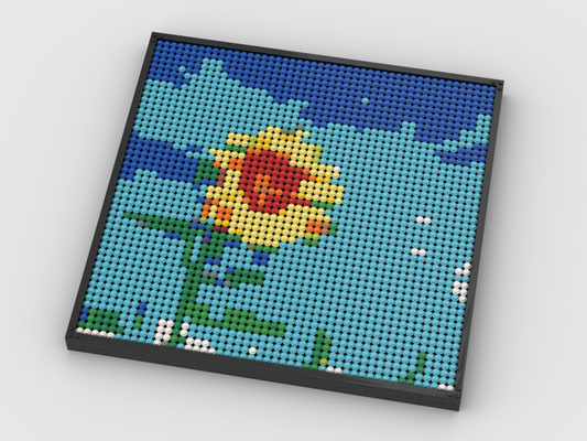 MOC - Sunflower Photo Art - How to build it