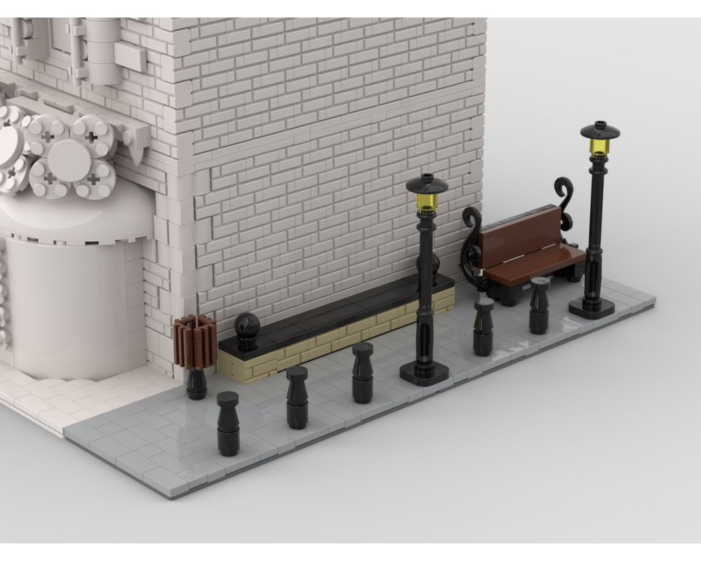 MOC - Modular Corner simple street | Turn every modular model into a corner - How to build it
