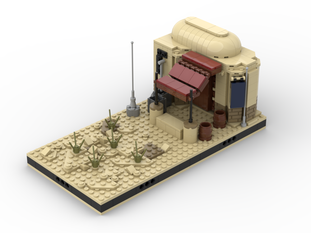 MOC - Desert House #2 for a Modular Desert space village - How to build it