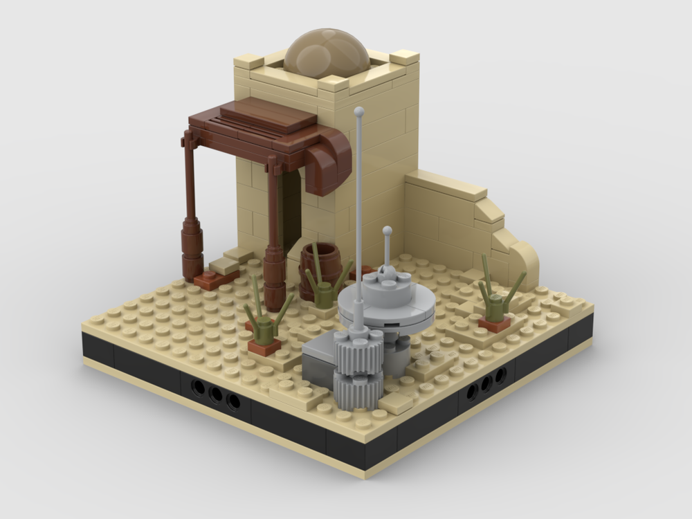 MOC - Desert House #3 for a Modular Desert space village - How to build it
