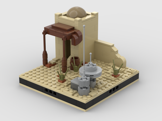 MOC - Desert House #3 for a Modular Desert space village - How to build it