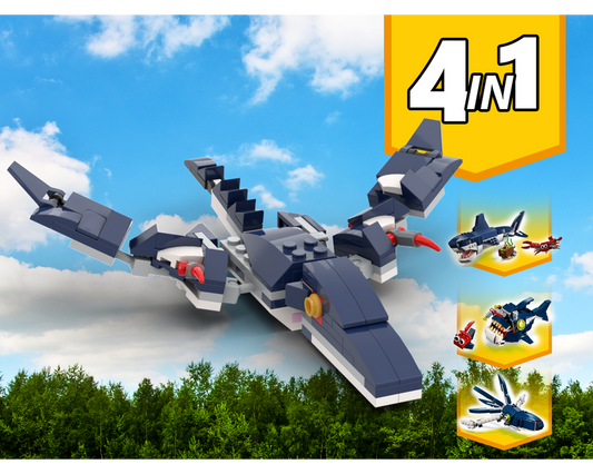 MOC - 31088 Pterodactyl Dinosaur Alternative Build - How to build it
