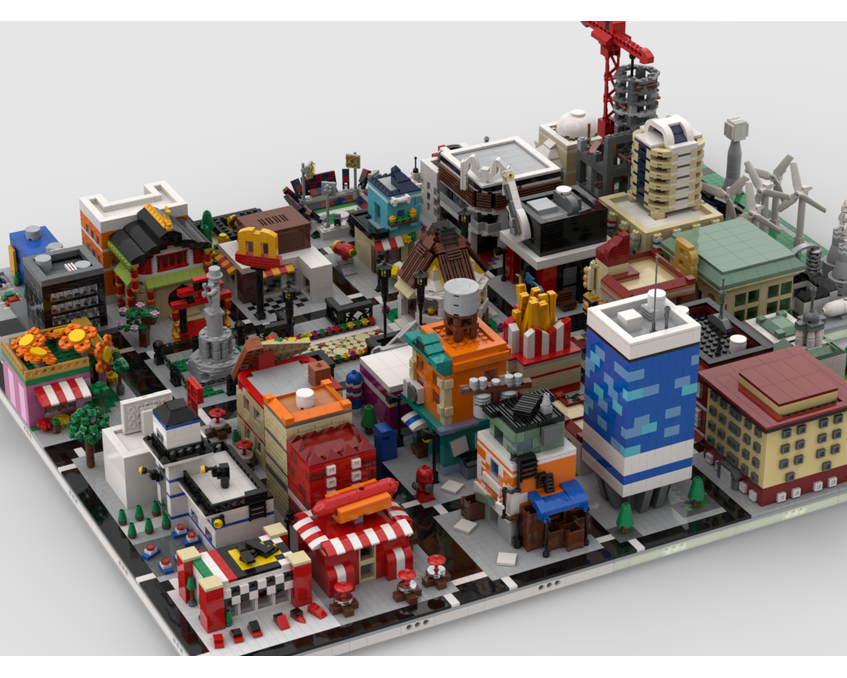 MOC - Modular City | build from 41 different mocs - How to build it