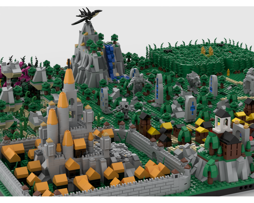 MOC - Fantasy World | Build from 9 MOCs - How to build it