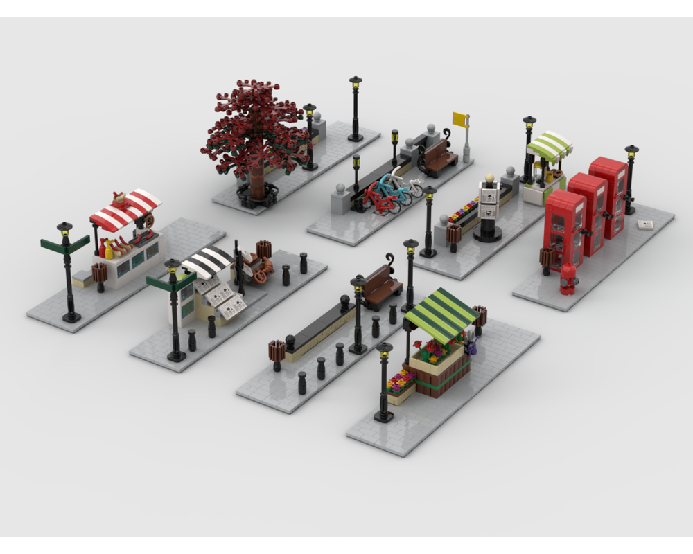 MOC - Modular Corner Pack #1+#2 - Turn every modular model into a corner - How to build it