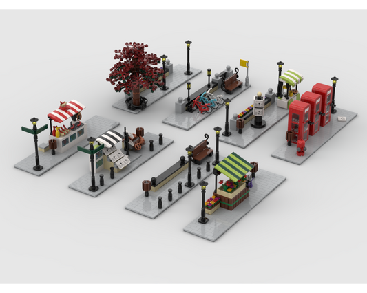 MOC - Modular Corner Pack #1+#2 - Turn every modular model into a corner - How to build it