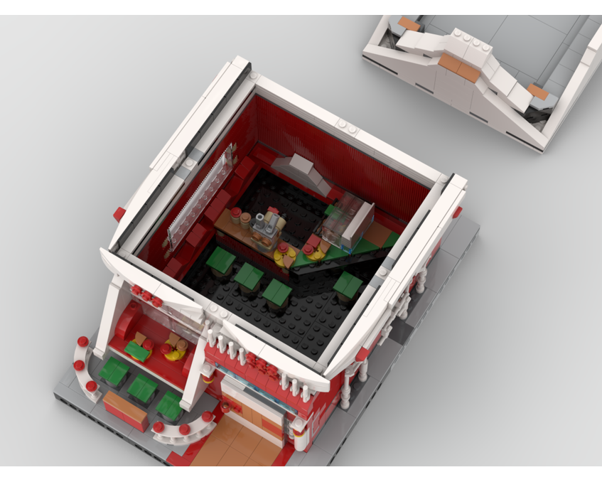 MOC - 10272 Modular Sushi Bar Alternative Build - How to build it
