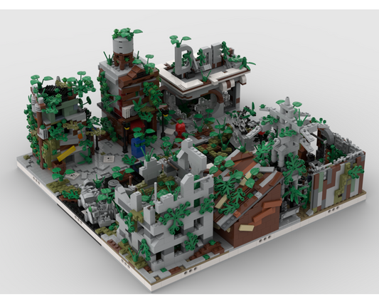 MOC - Ruined City  build from 9 different mocs - How to build it