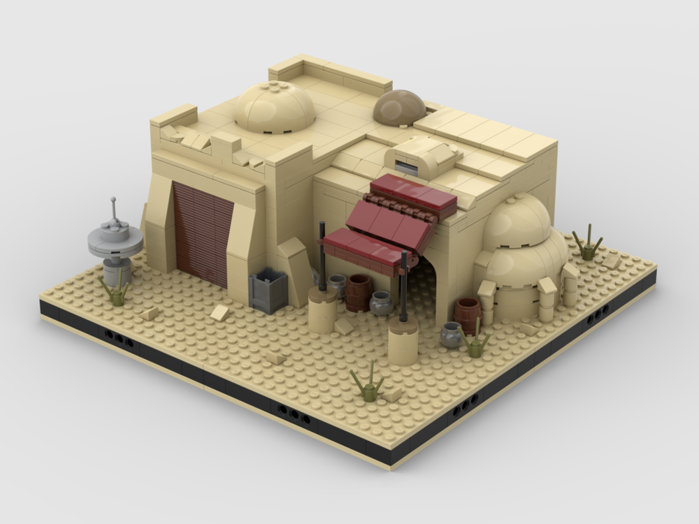 MOC - Desert Pub #4 for a Modular Desert space village - How to build it