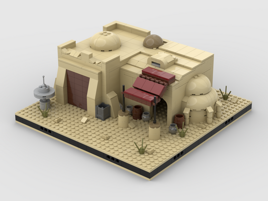 MOC - Desert Pub #4 for a Modular Desert space village - How to build it