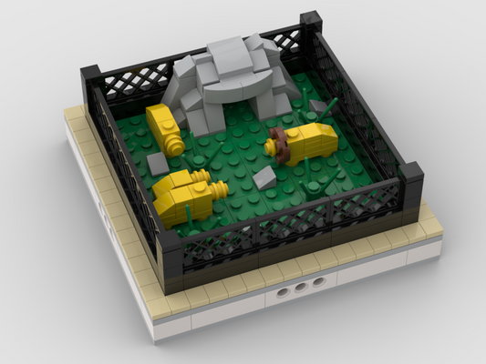 MOC - Lions | mini modular ZOO - How to build it