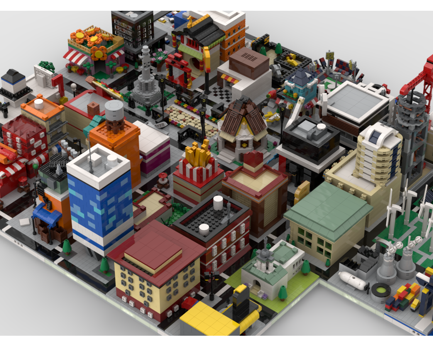 MOC - Modular City | build from 41 different mocs - How to build it