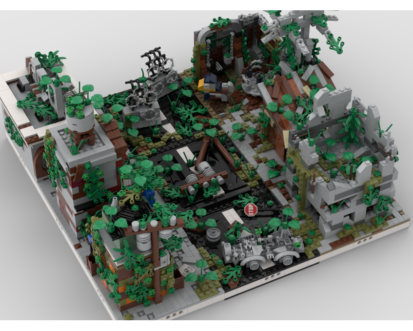 MOC - Ruined City  build from 9 different mocs - How to build it