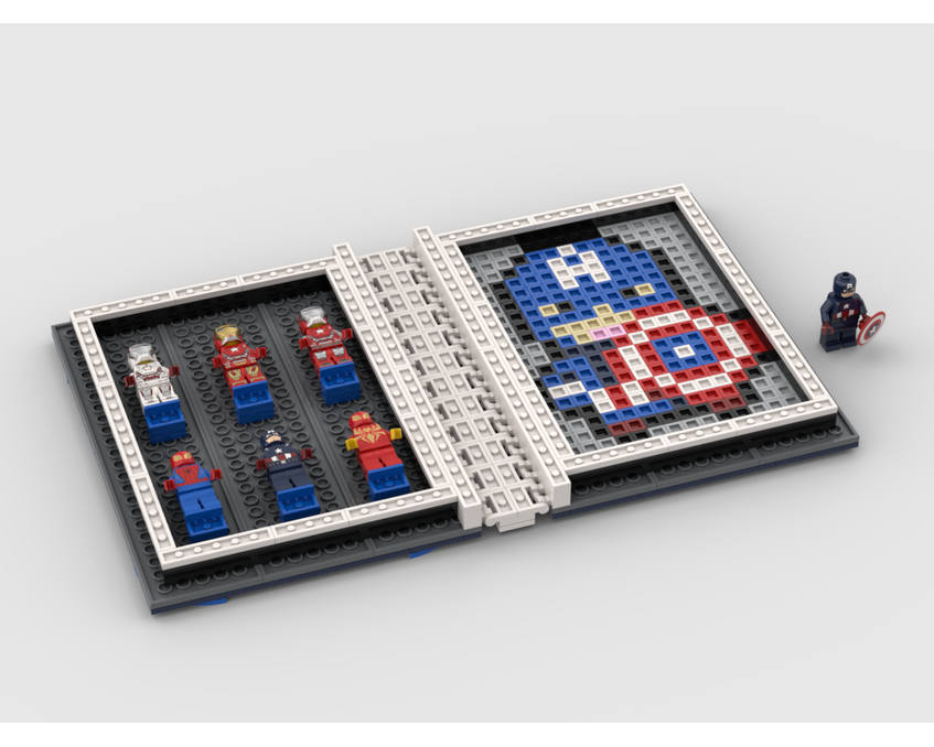 MOC - Avengers Collectors MiniFigure Book - How to build it