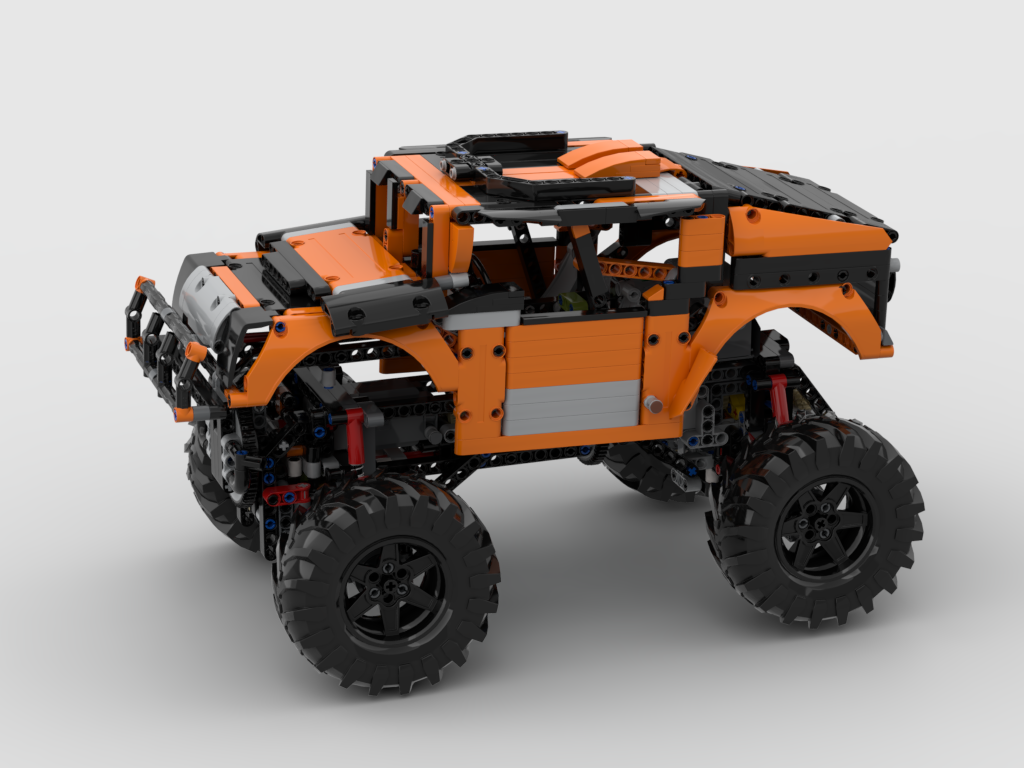 MOC - Hummer 42126 + 42099 Alternative Design 4X4 with RC (control+)