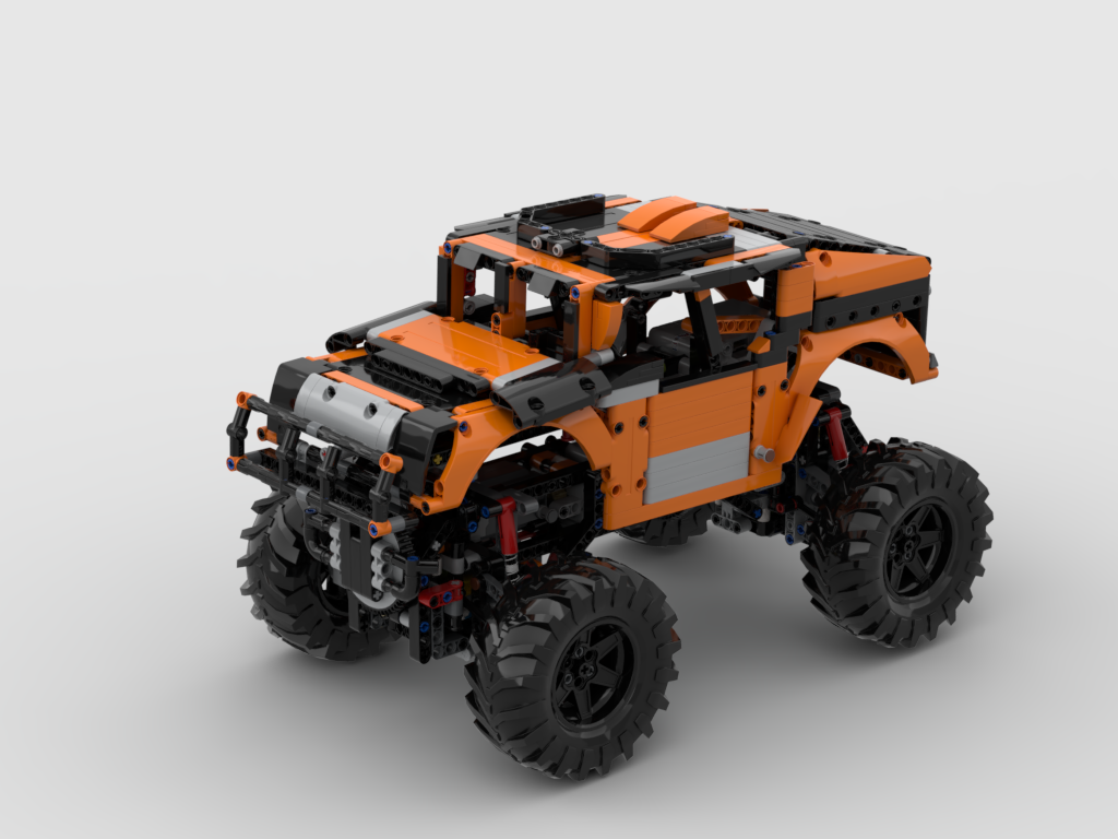 MOC - Hummer 42126 + 42099 Alternative Design 4X4 with RC (control+)