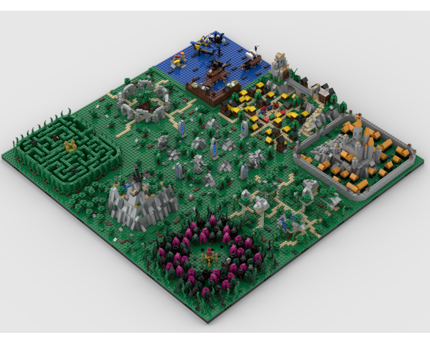 MOC - Fantasy World | Build from 9 MOCs - How to build it