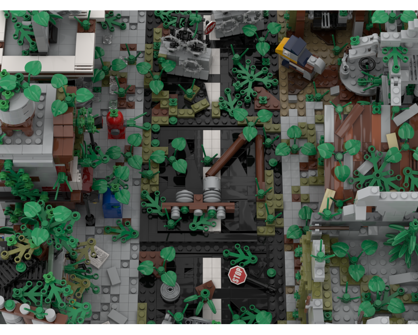 MOC - Ruined City  build from 9 different mocs - How to build it