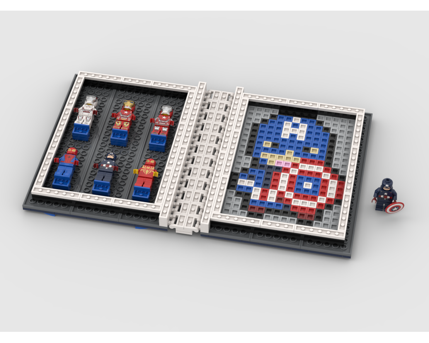 MOC - Avengers Collectors MiniFigure Book - How to build it