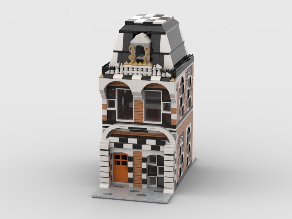 MOC - Modular House Chess Black and white - How to build it
