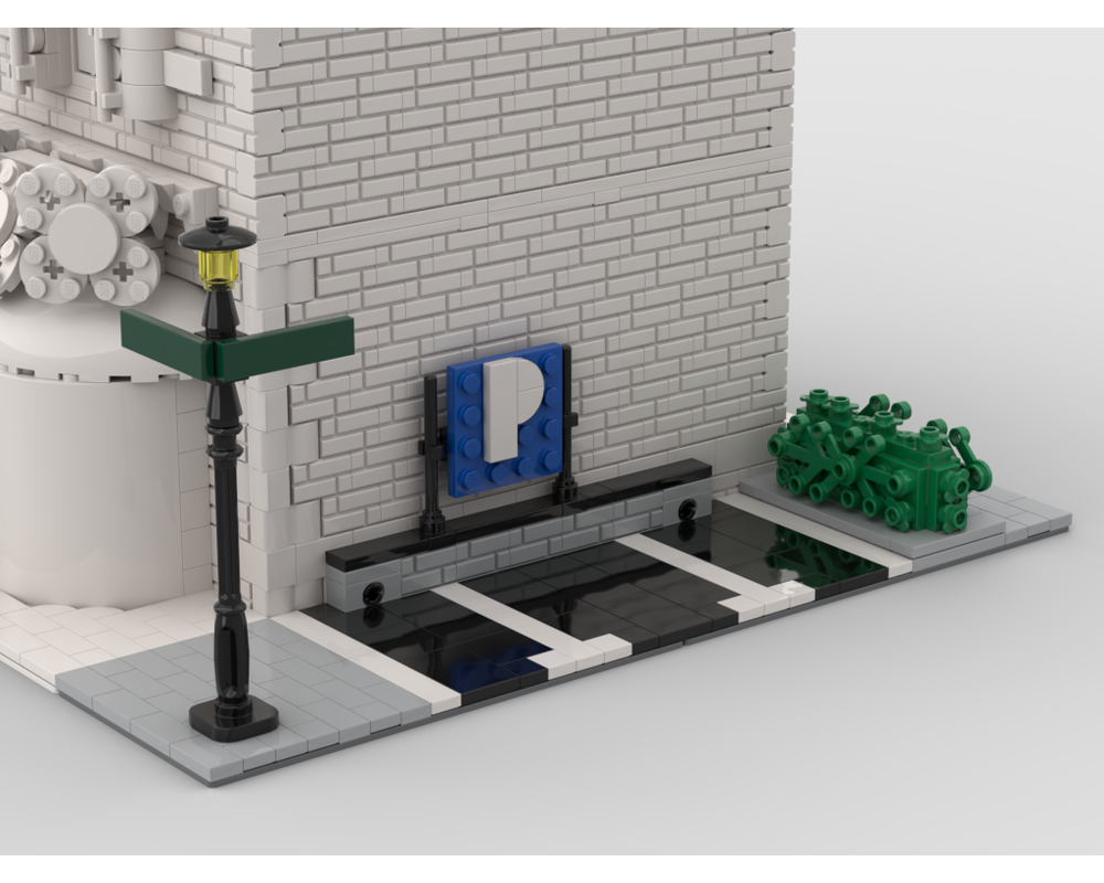 MOC - Modular Corner Parking | Turn every modular model into a corner - How to build it