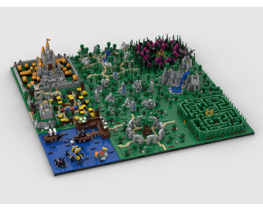 MOC - Fantasy World | Build from 9 MOCs - How to build it