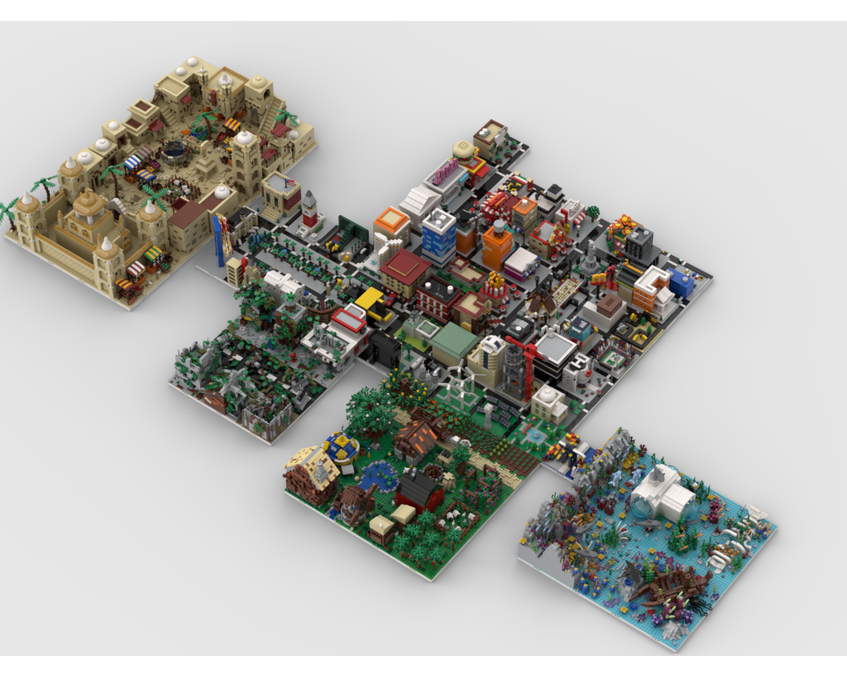 MOC - Modular World | build from 109 MOCs - How to build it