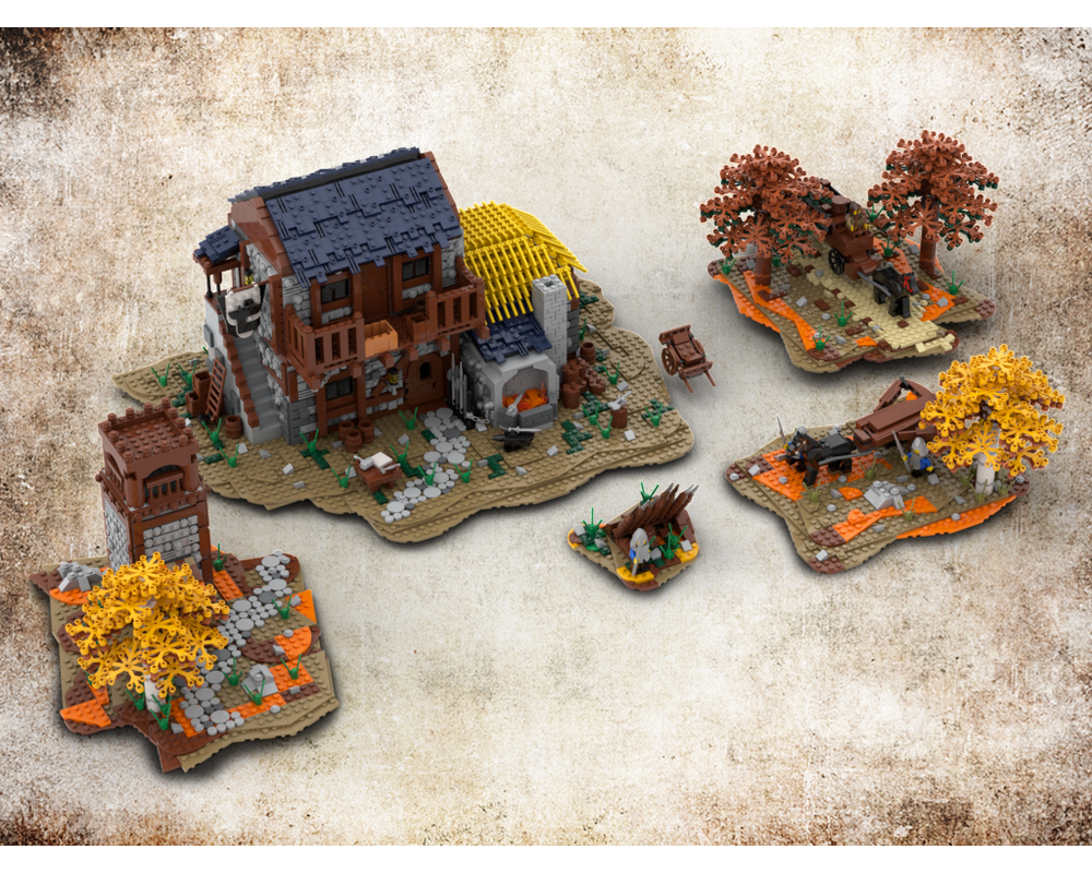 MOC - Medieval set| Build from 5 MOCs - How to build it