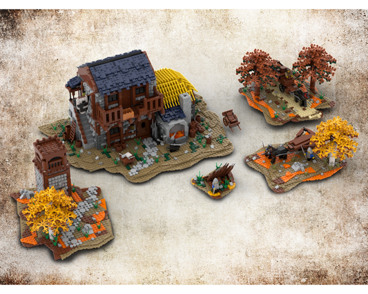 MOC - Medieval set| Build from 5 MOCs - How to build it