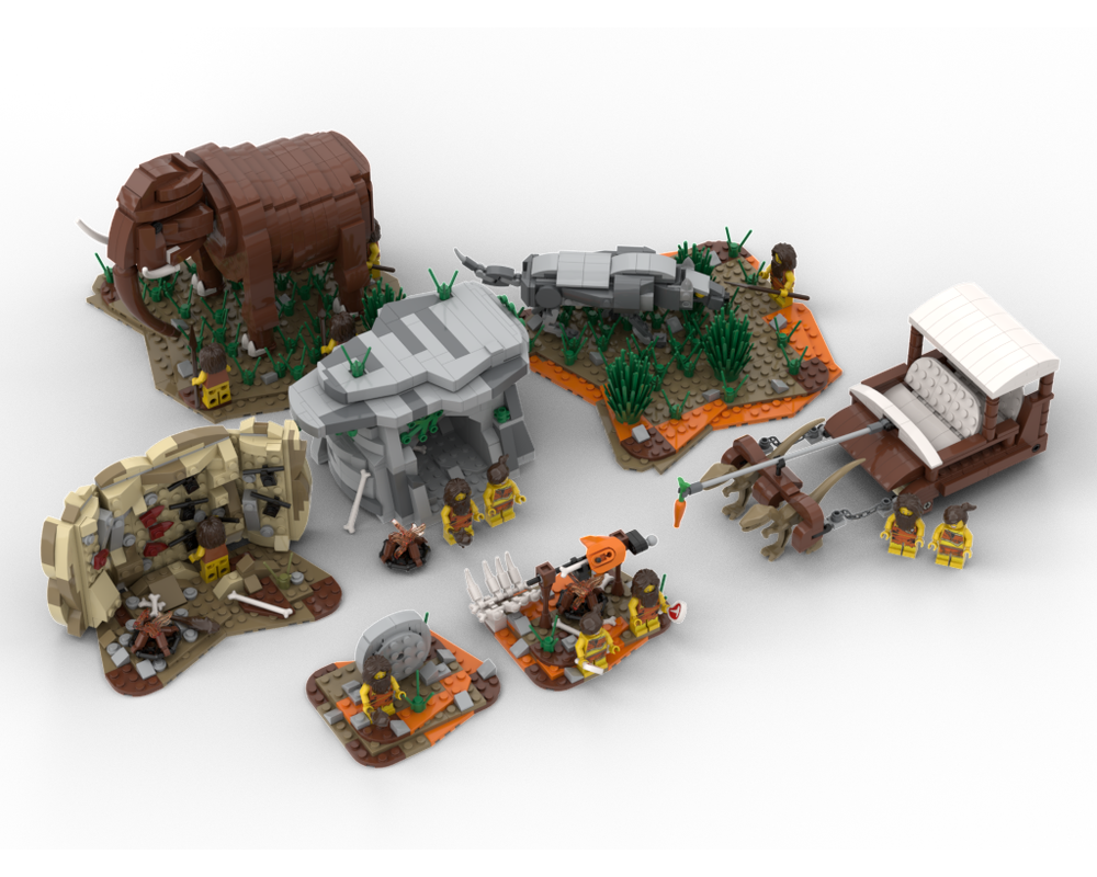 MOC - Caveman theme set | Including 7 MOCs - How to build it