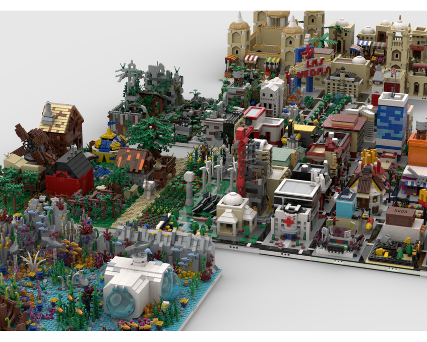 MOC - Modular World | build from 109 MOCs - How to build it