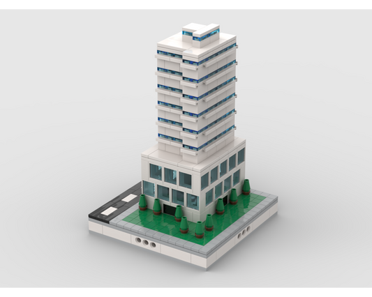MOC - Apartment Building #2| for modular city - How to build it