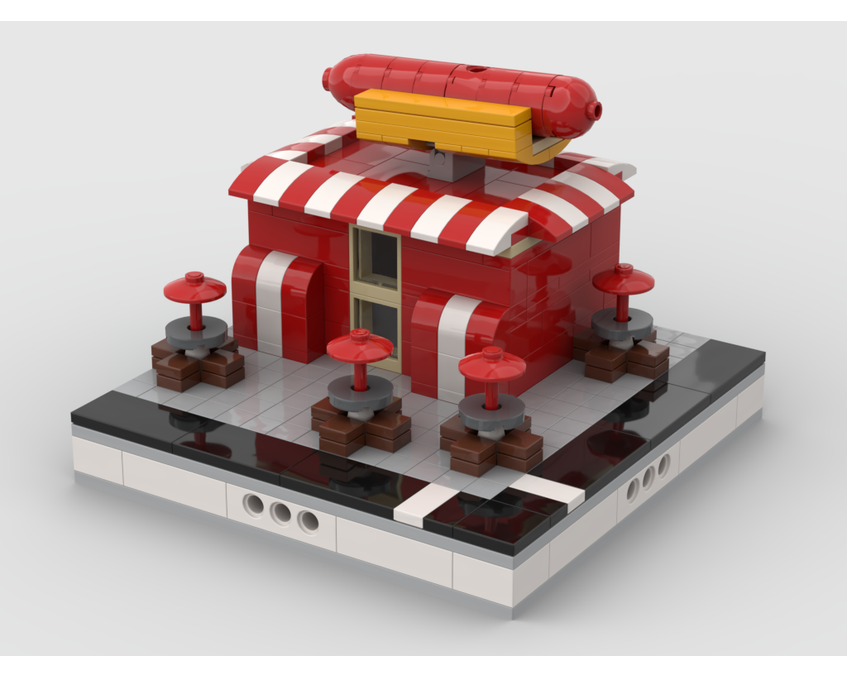 MOC - Shopping Center - build from 12 different mocs - How to build it