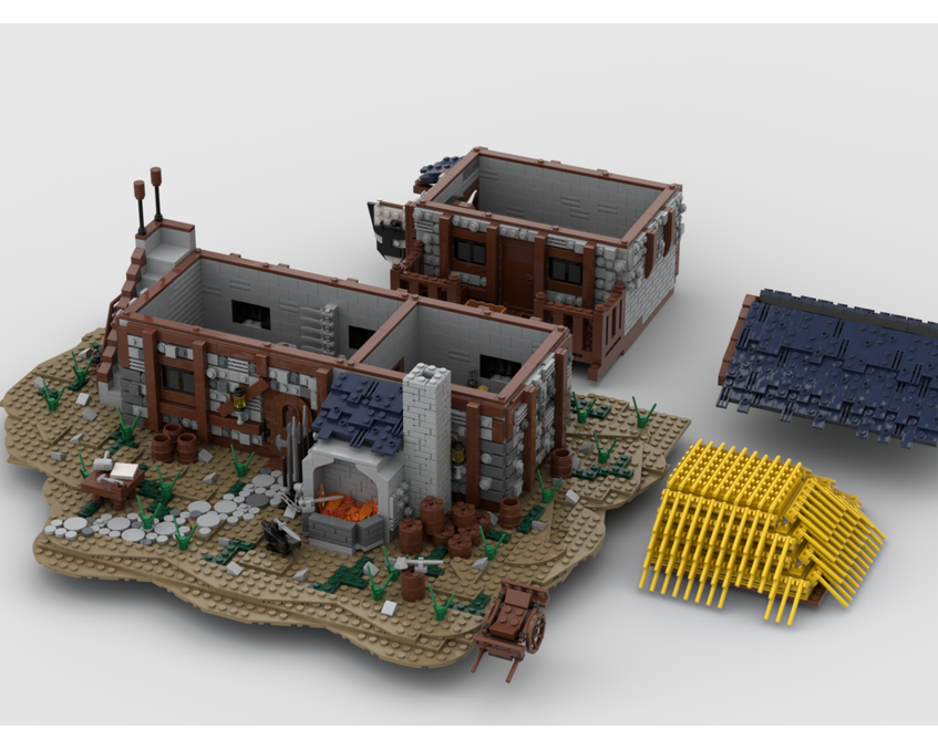 MOC - The Blacksmith House - How to build it