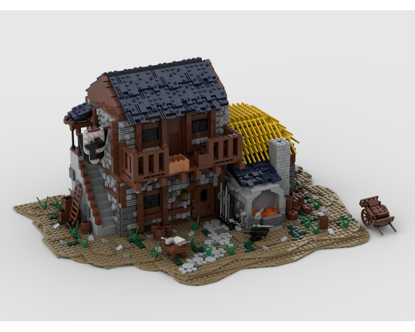 MOC - The Blacksmith House - How to build it