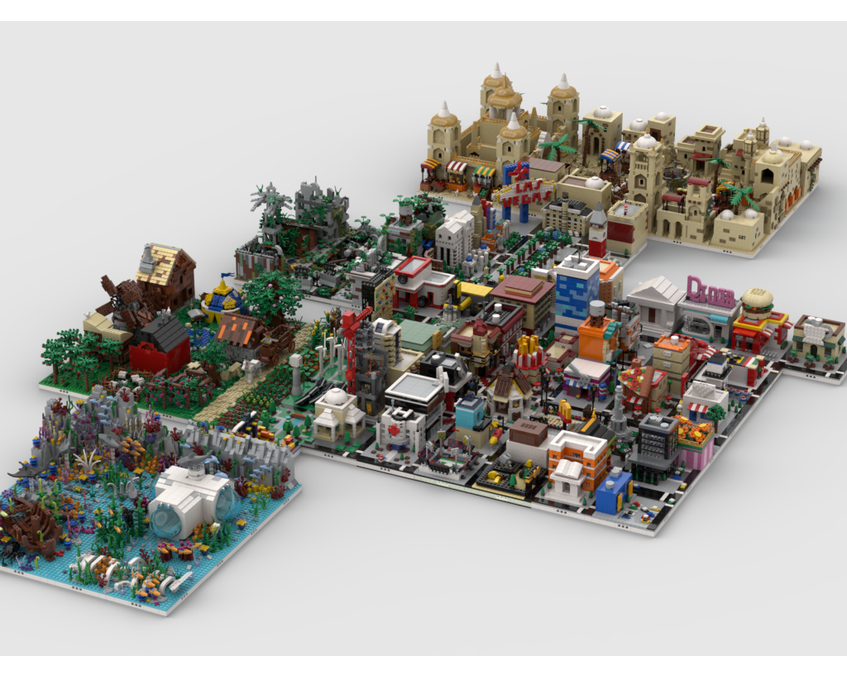MOC - Modular World | build from 109 MOCs - How to build it
