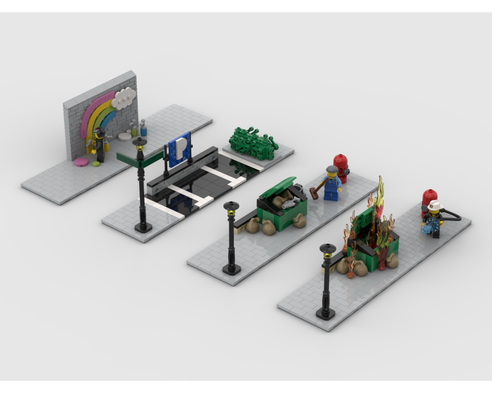 MOC - Modular Corner Pack #3 - Turn every modular model into a corner - How to build it