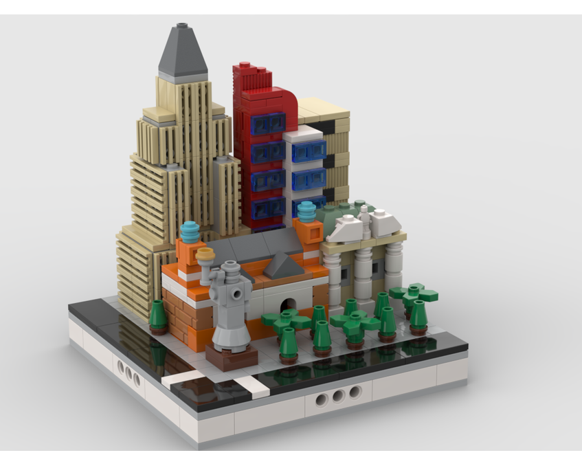 MOC - Modular City Las Vegas | Build from 11 MOCs - How to build it