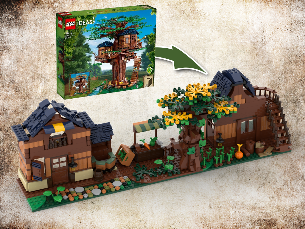 MOC - 3 IN 1 Alternative Build for Tree House set 21318 (3 MOCs) - How to build it