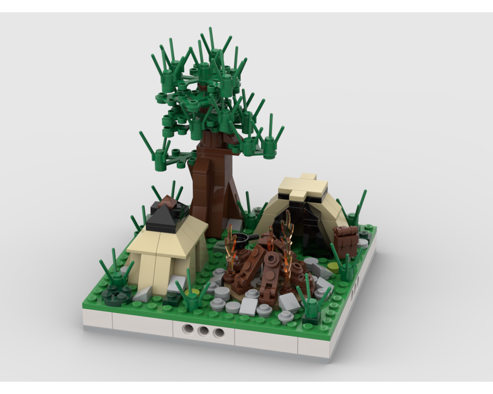 MOC - Camping Camp for a Modular City - How to build it